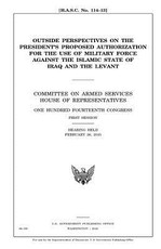Outside perspectives on the President's proposed authorization for the use of military force against the Islamic State of Iraq and the Levant