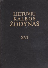 Lietuvių kalbos žodynas XVI
