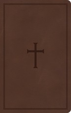 KJV Thinline Reference Bible, Brown Leathertouch