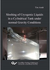 Sloshing of Cryogenic Liquids in a Cylindrical Tank under normal Gravity Conditions
