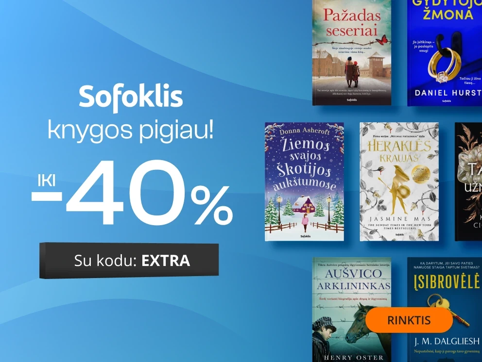 Leidyklos SOFOKLIS knygoms iki -40% extra nuolaidos!
