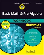 Basic Math & Pre-Algebra Workbook for Dummies