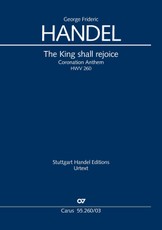 The King shall rejoice. Coronation Anthem III (Klavierauszug)