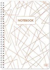 Sąsiuvinis su spirale A4 100lap 70g lang BRONZE