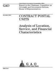 Contract postal units