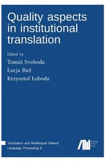 Quality aspects in institutional translation