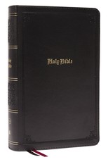 Kjv, Personal Size Large Print Single-Column Reference Bible, Leathersoft, Black, Red Letter, Comfort Print