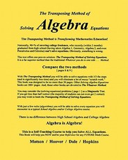 The Transposing Method of Solving ALGEBRA Equations