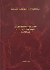 Anglų–lietuvių kalbų statybos terminų žodynas