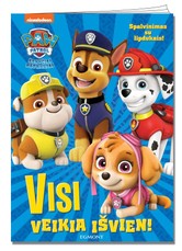 Paw Patrol. Šunyčiai patruliai: visi veikia išvien! Užduotėlės su lipdukais