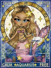 Deimantinė mozaika AQUARIUS 40X30