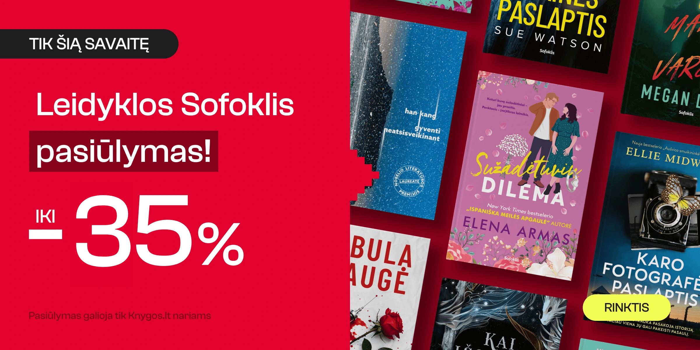 Leidyklos SOFOKLIS knygoms iki -35%!