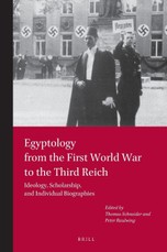 Egyptology from the First World War to the Third Reich
