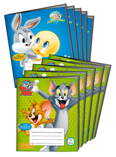 PIRMOKO sąsiuvinių rinkinys: ypač kokybiško, nepergeriančio rašalo popieriaus sąsiuvinių komplektas (5 sąsiuviniai linijomis + 5 sąsiuviniai langeliais)