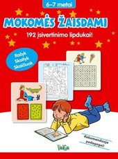 Mokomės žaisdami. 192 įsivertinimo lipdukai! 6-7 metai