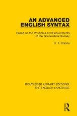 An Advanced English Syntax