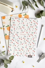 UŽRAŠINĖS linijomis ir langeliais Peaches & Cherries (2 vnt)