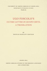 Ugo Foscolo's Ultime Lettere Di Jacopo Ortis