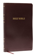 KJV, Thinline Reference Bible, Bonded Leather, Burgundy, Red Letter Edition