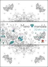 MANO ŠIRDIES MANDALA: net 20 unikalių atvirlaiškių su įspūdingų raštų mandalomis, nuspalvintomis asmeniškai artimam žmogui!