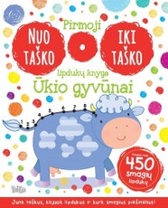 Pirmoji nuo taško iki taško lipdukų knyga. Ūkio gyvūnai