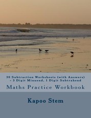 30 Subtraction Worksheets (with Answers) - 3 Digit Minuend, 1 Digit Subtrahend