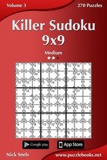 Killer Sudoku 9x9 - Medium - Volume 3 - 270 Puzzles