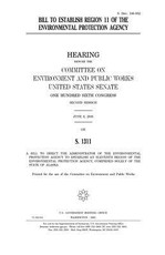 Bill to establish Region 11 of the Environmental Protection Agency