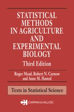 Statistical Methods in Agriculture and Experimental Biology