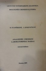 Analizinės chemijos laboratoriniai darbai