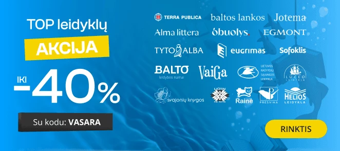 TOP leidyklų akcija