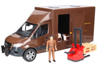 Mercedes‑Benz Sprinter UPS furgonas su vairuotoju ir priedais