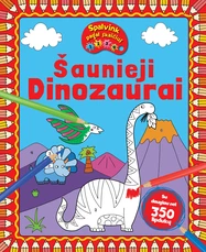 Spalvink pagal skaičius. Šaunieji dinozaurai