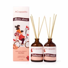 Namų kvapų rinkinys ACAPPELLA „Meilės diena: Saldi meilė/Švelnumas“, 2 x 110 ml