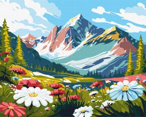 Tapyba pagal skaičius: GAMTOS KONTRASTAI art_selena_ua 40x50 dėžutėje