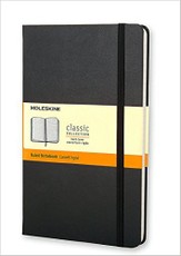 Knygelė Moleskine Coloured Classic (13 x 21, linija, juodos sp.)