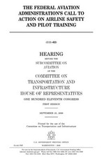The Federal Aviation Administration's call to action on airline safety and pilot training