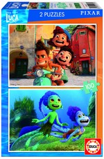 2 dėlionės (puzzle) 2x100 LUCA DISNEY PIXAR 6-8metų