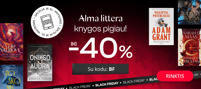 Leidyklos ALMA LITTERA knygoms iki -40% extra nuolaidos!