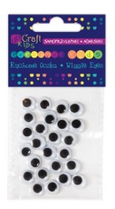 Lipnios judančios akys, 10mm, 24vnt.