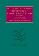 WTO Appellate Body Repertory of Reports and Awards