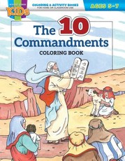 Kid/Fam Ministry Color and ACT Bks - General - The Ten Commandments (5-7)