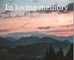 Condolence book for funeral landscape (Hardcover)