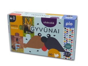 Lavinanti dėlionė PIO „Abėcėlė. Gyvūnai“, nuo 2 metų