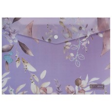 Aplankas-vokelis su spaustuku A4 violetinis