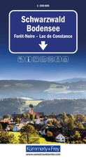 Kümmerly+Frey Strassenkarte Schwarzwald, Bodensee 1:200.000