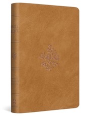 ESV Compact Bible (Trutone, Nubuck Caramel, Wildflower Design)
