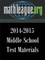 Middle School Test Materials 2014-2015
