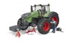 BRUDER Fendt 1050 Vario žaislinis traktorius su mechaniku ir garažu