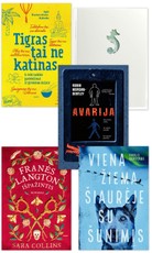 Penkių knygų su defektais rinkinys: Laiškai hipokampui + Tigras tai ne katinas + Franės Langton išpažintis + Avarija + Viena žiema Šiaurėje su šunimis